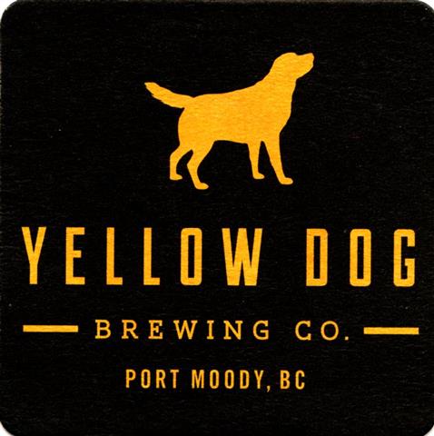 port moody bc-cdn yellow dog quad 1ab (205-o gelber hund-hg schwarz)